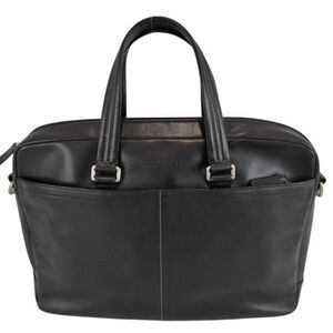 COACH Bag F70670 Black Leather Men's Handbag